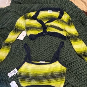 Aritzia Sweater Tank top set